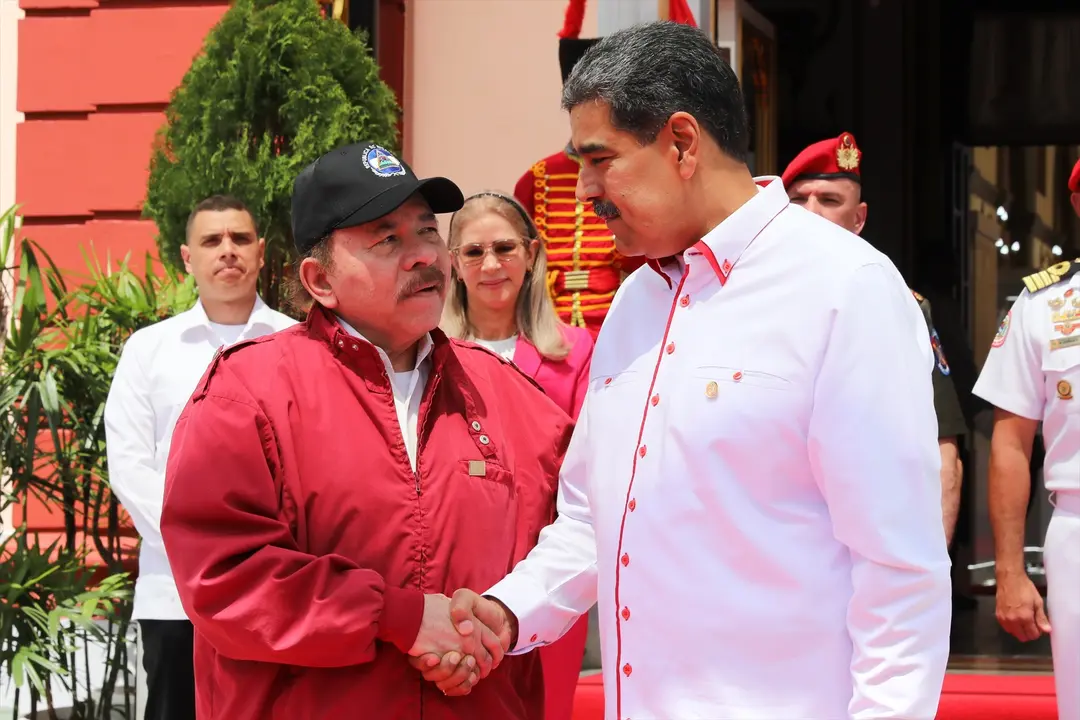 El presidente venezolano, Nicol&aacute;s Maduro y su hom&oacute;logo de Nicaragua, Daniel Ortega. EP / Archivo