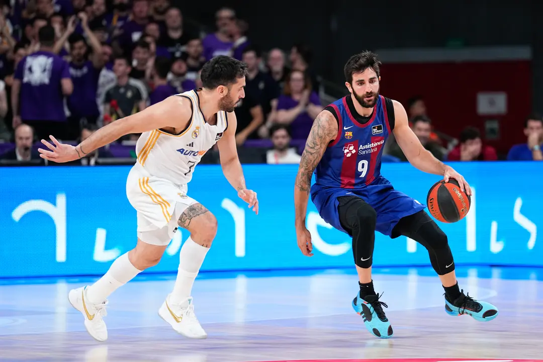 Ricky Rubio y Facundo Campazzo durante el partido. / EP
