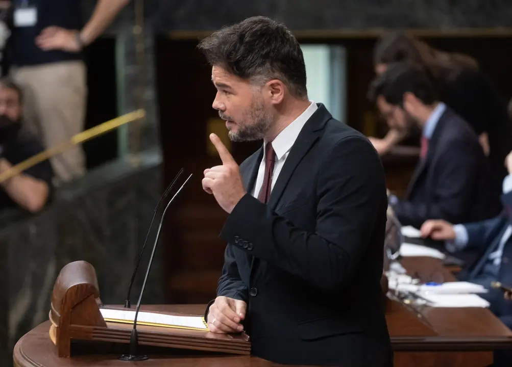 El portavoz de ERC en el Congreso, Gabriel Rufi&aacute;n. Eduardo Parra