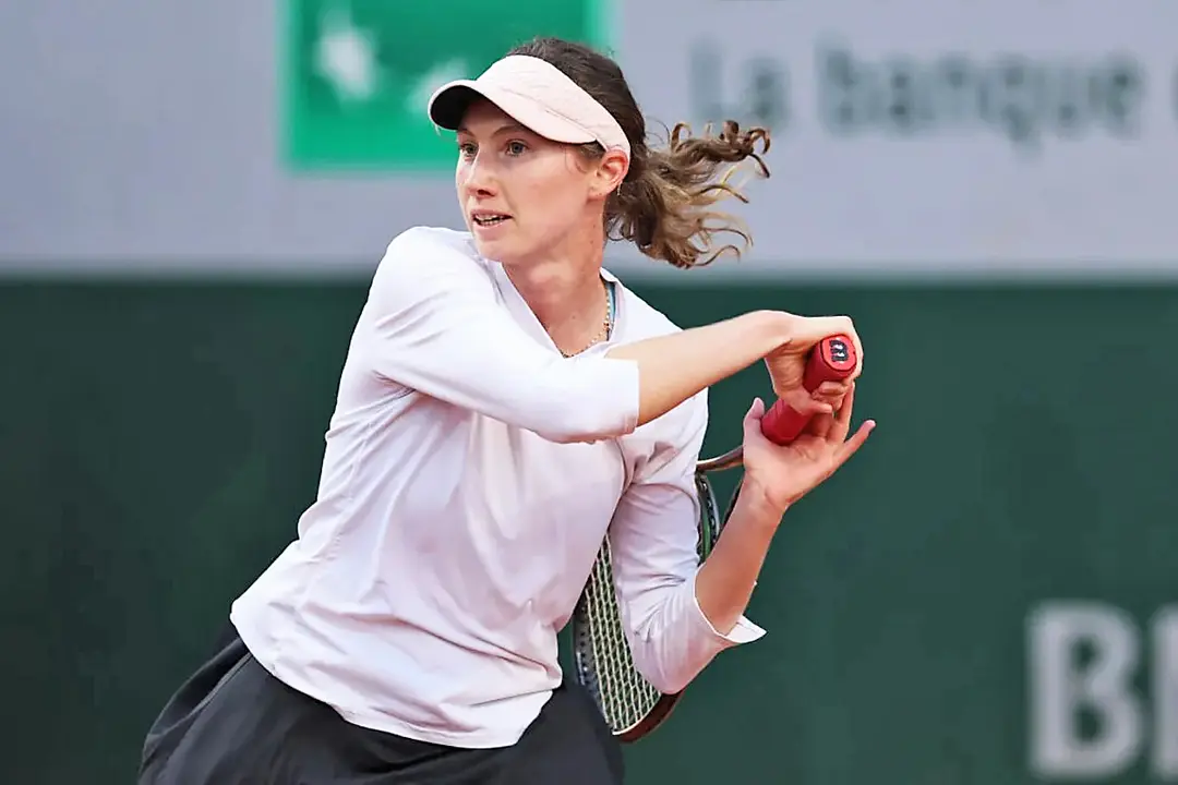 Cristina Bucsa durante el partido. / X