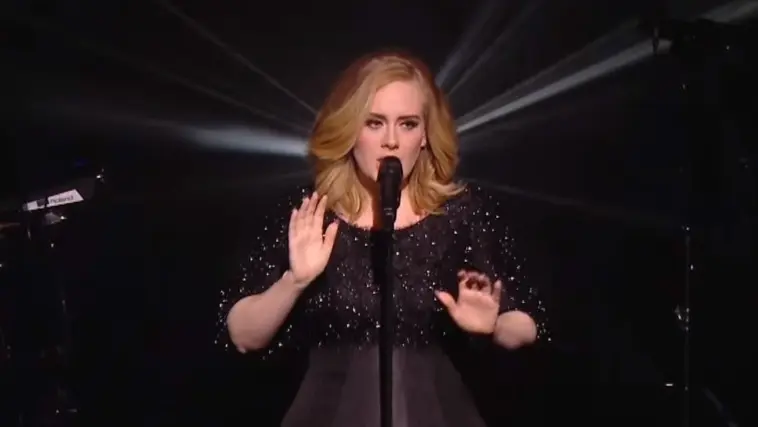 La cantante Adele, durante un concierto. EP / Archivo