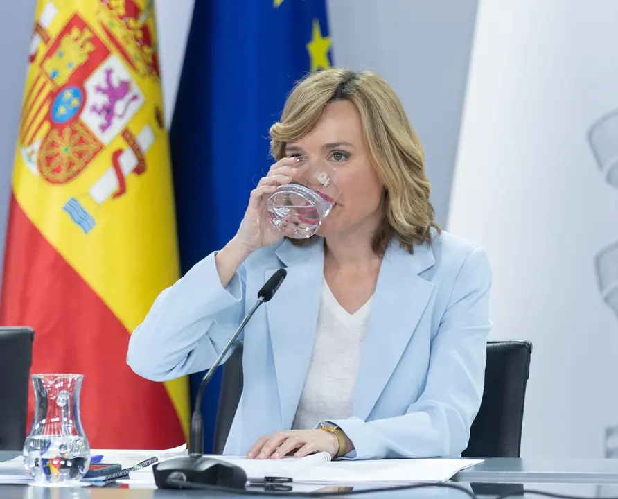 La ministra de Educaci&oacute;n, Formaci&oacute;n Profesional y Deporte, Pilar Alegr&iacute;a, durante una rueda de prensa posterior al Consejo de Ministros. Eduardo Parra