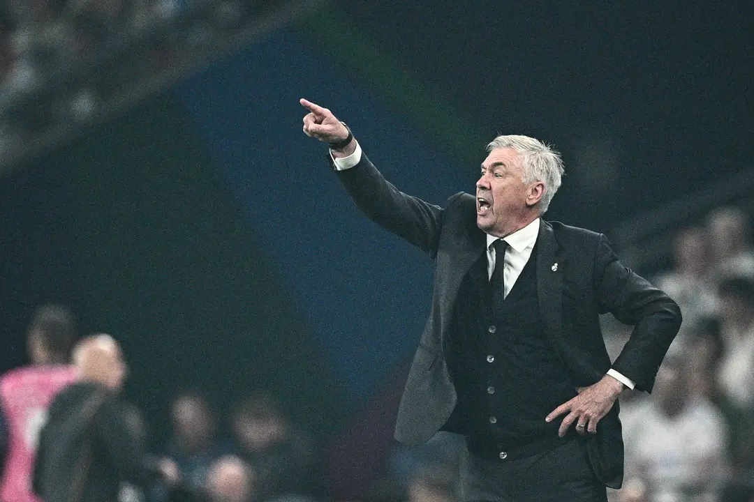 Ancelotti durante la final de la Champions ante el Borussia. / Tom Weller