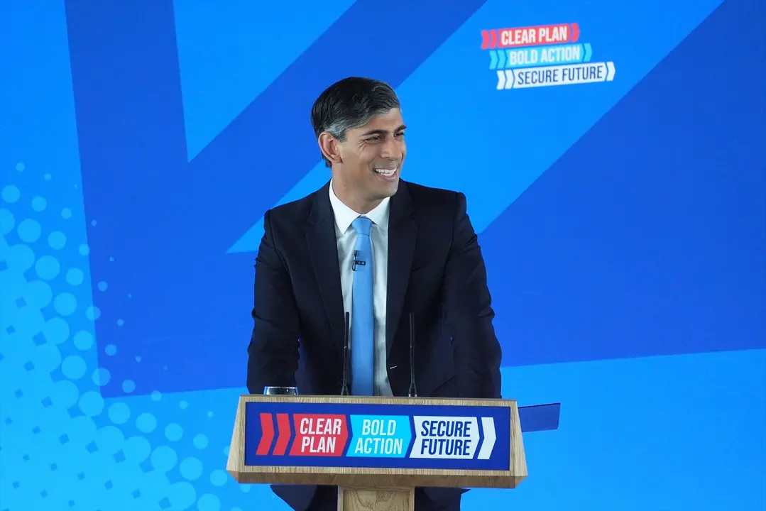 El primer ministro del Reino Unido, Rishi Sunak. ames Manning