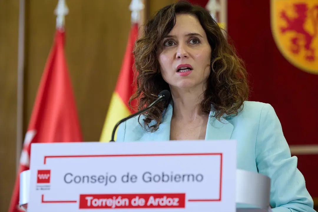 La presidenta de la Comunidad de Madrid, Isabel D&iacute;az Ayuso. Jes&uacute;s Hell&iacute;n