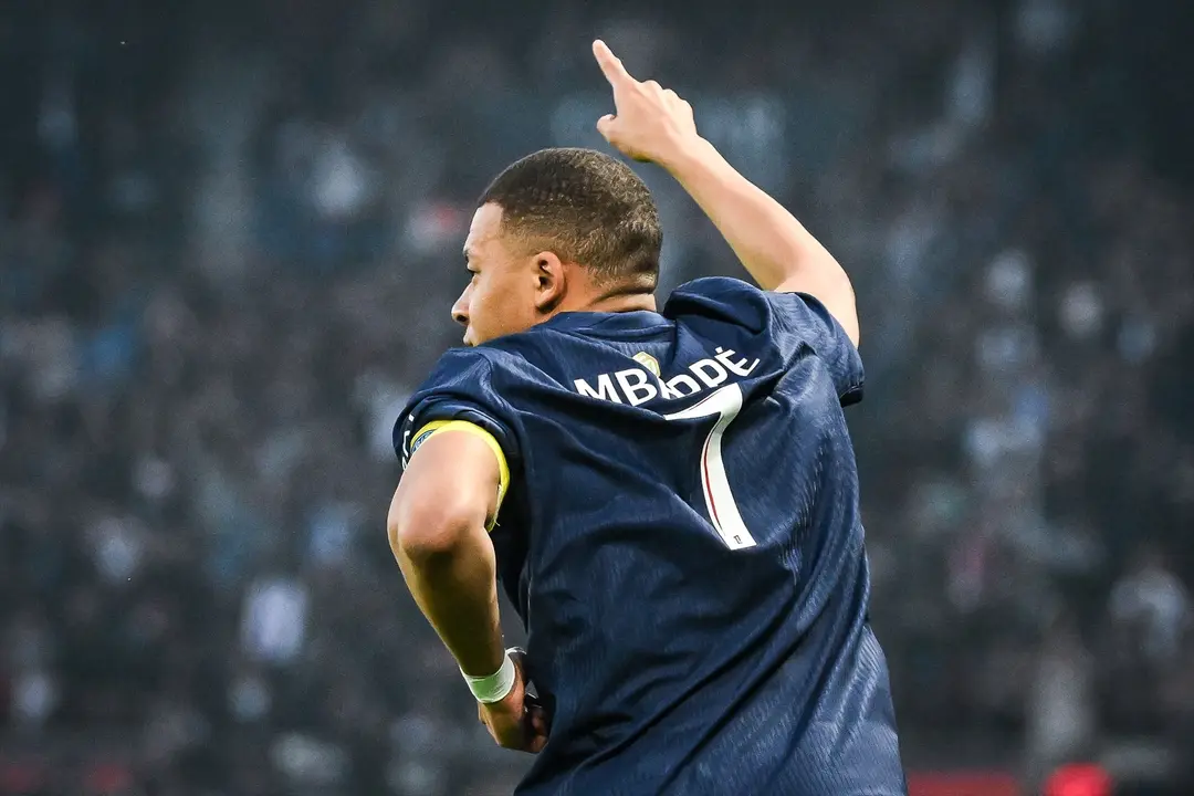 Mbapp&eacute; celebra un gol con el PSG. / EP