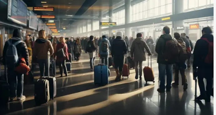 Varias personas con sus maletas a punto de viajar. / A.S.