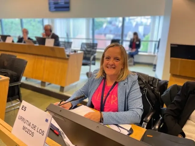 La coordinadora de Pol&iacute;tica Local del PP de Cantabria, Isabel Urrutia en la reuni&oacute;n del PP Europeo. / Alerta