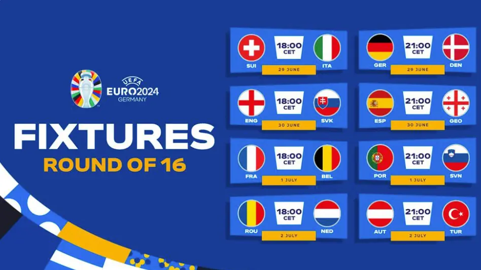 Los octavos de final de la Eurocopa est&aacute;n definidos.