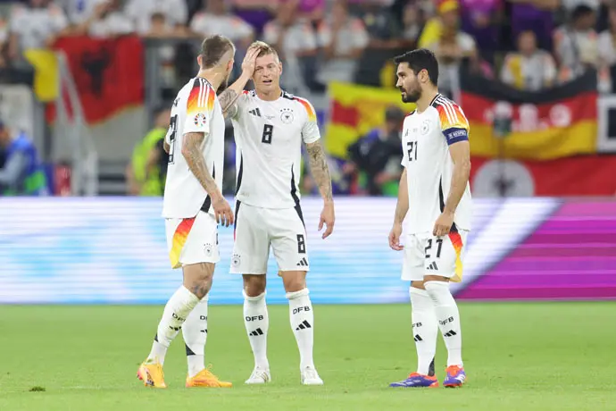 Robert Andrich, Toni Kroos and Ilkay G&uuml;ndogan, del combinado alem&aacute;n. ep