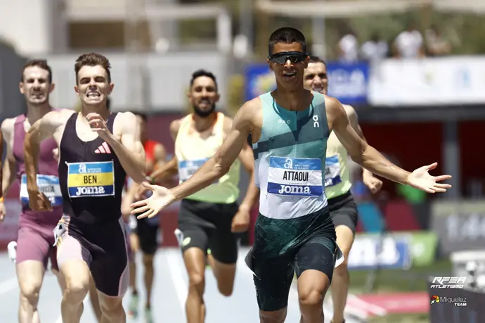 El atleta c&aacute;ntabro, Mohamed Attaoui. aee