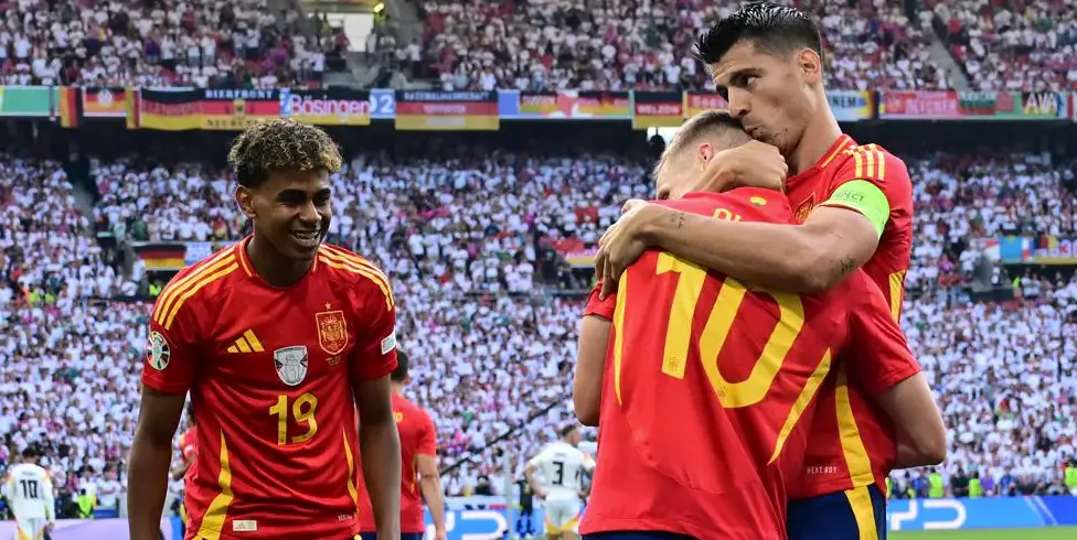 Un momento brillante del partido.