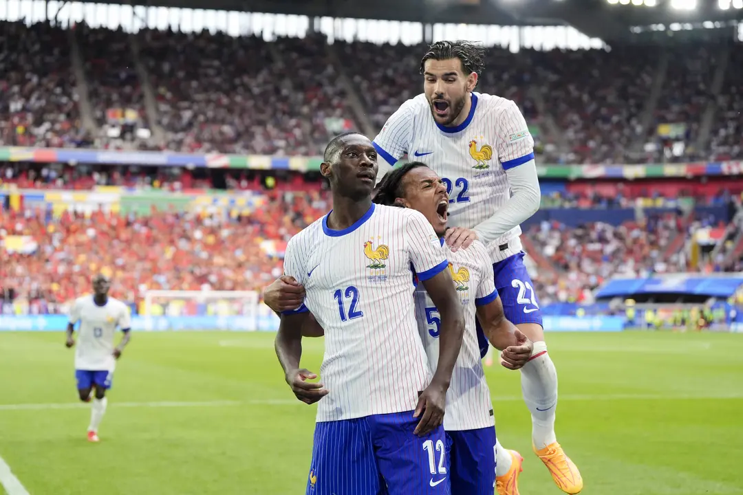 El franc&eacute;s Kolo Muani celebra un gol con la selecci&oacute;n francesa. / Nick Potts