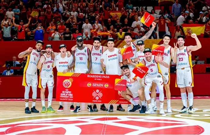 Espa&ntilde;a celebra la clasificaci&oacute;n para los Juegos Ol&iacute;mpicos de Paris 2024. / EP