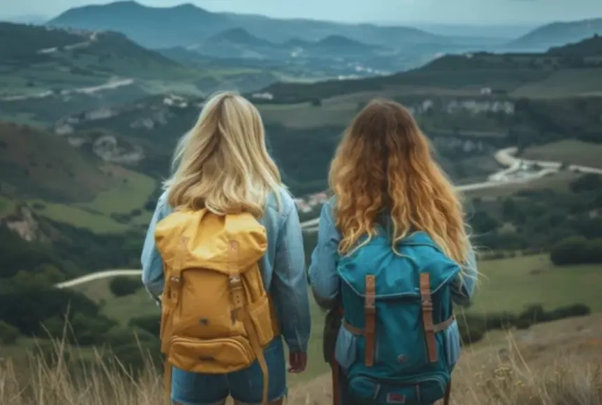 Dos turistas por el territorio c&aacute;ntabro. / A.E.