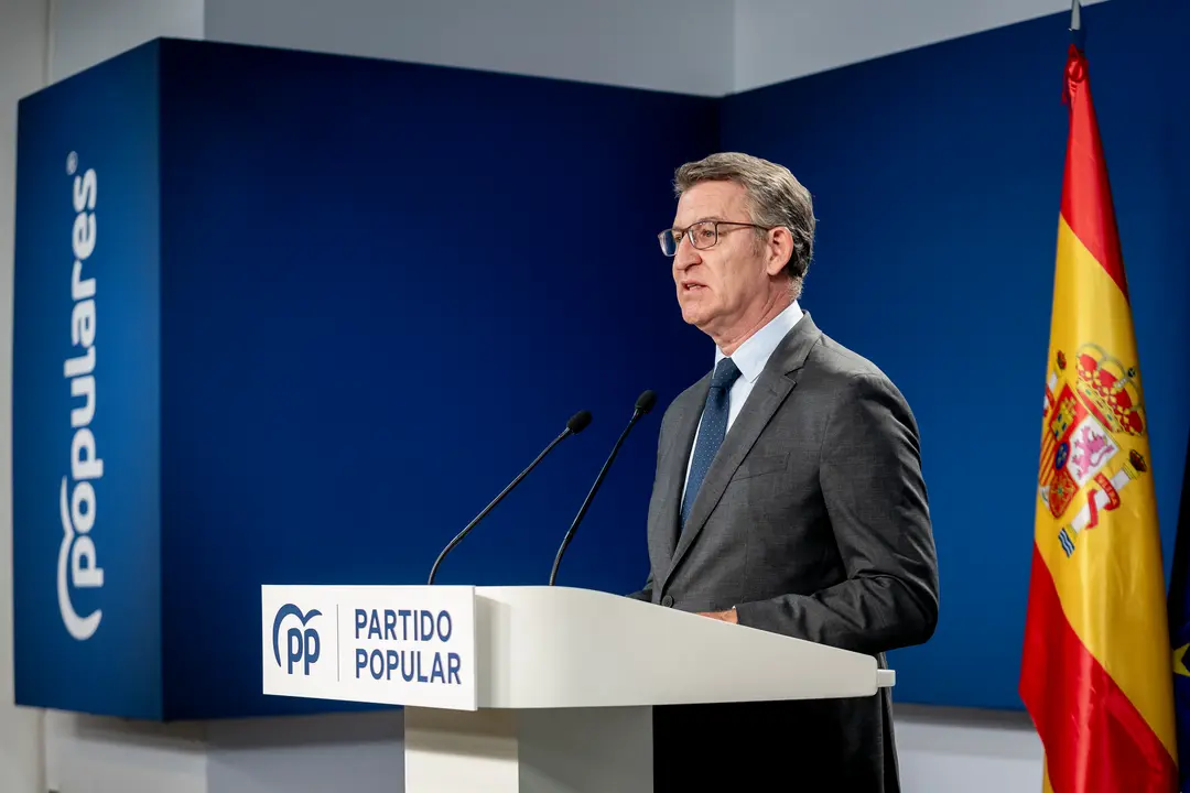 El presidente del Partido Popular, Alberto N&uacute;&ntilde;ez Feij&oacute;o. / EP