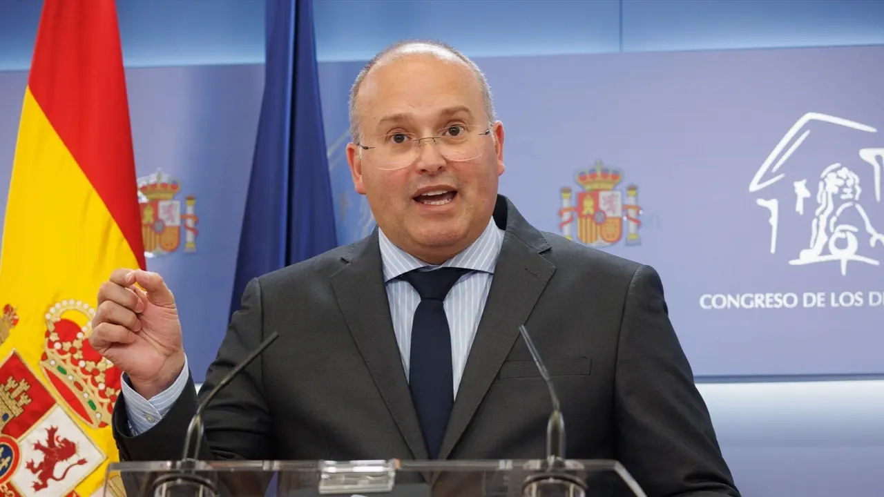 El portavoz del PP en el Congreso, Miguel Tellado. Alejandro Mart&iacute;nez V&eacute;lez
