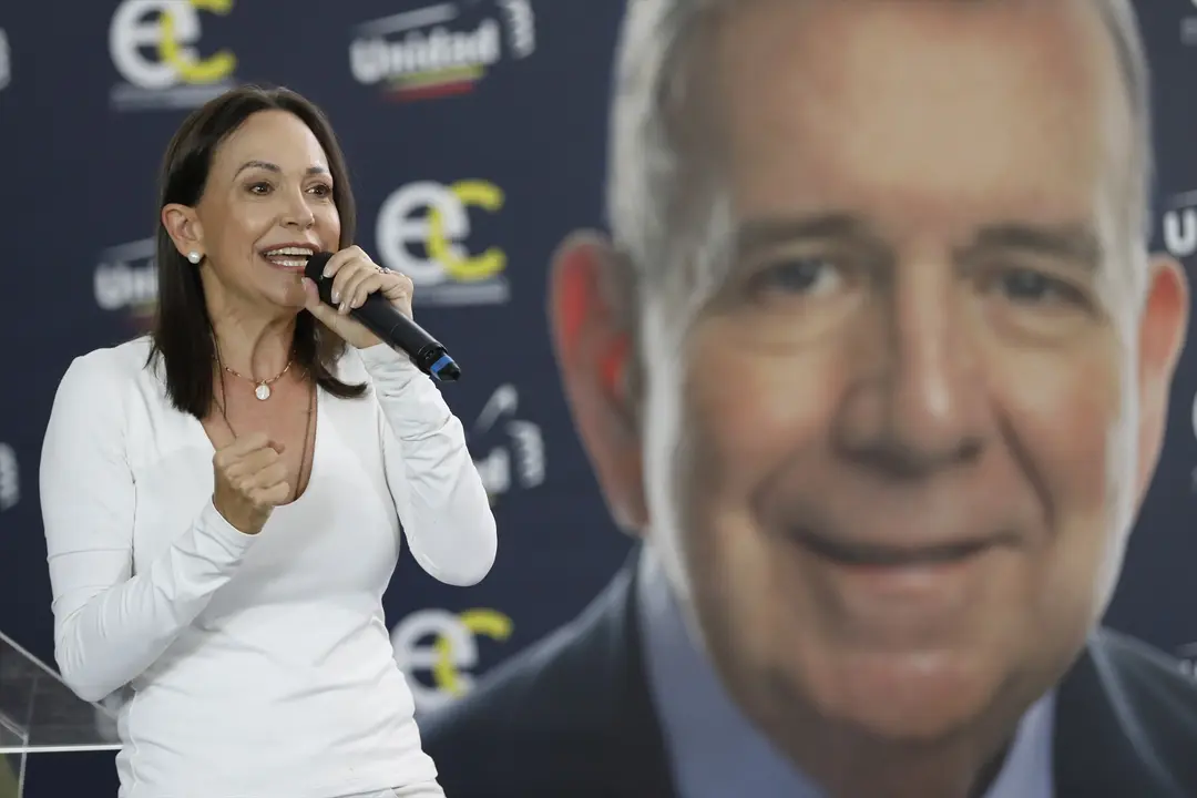La l&iacute;der opositora de Venezuela, Mar&iacute;a Corina Machado. EP
