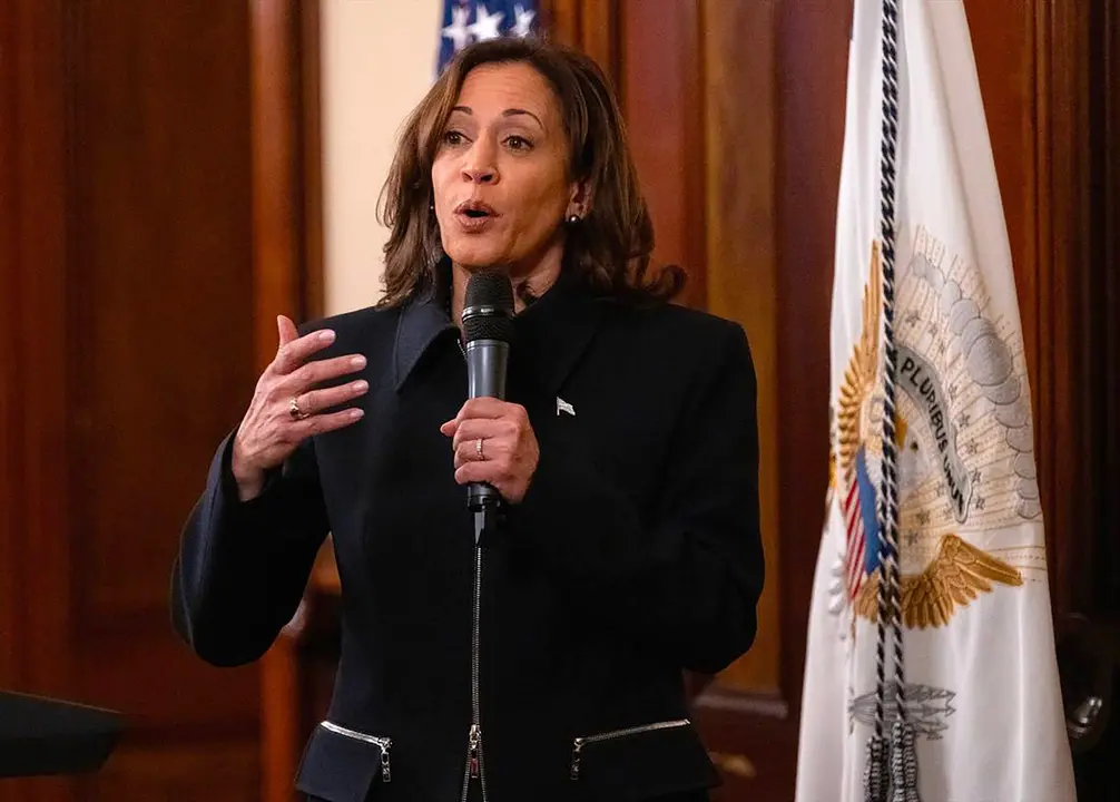 La vicepresidenta de Estados Unidos, Kamala Harris. Paul Kitagaki Jr