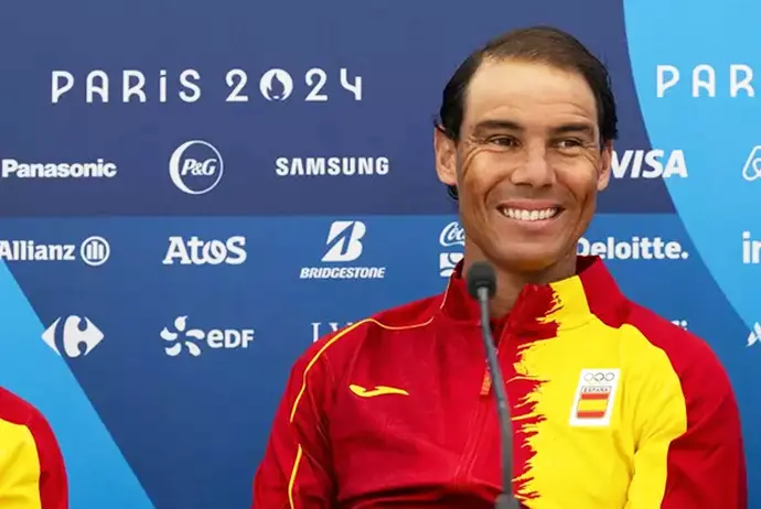 Rafa Nadal en rueda de prensa. / AFP7
