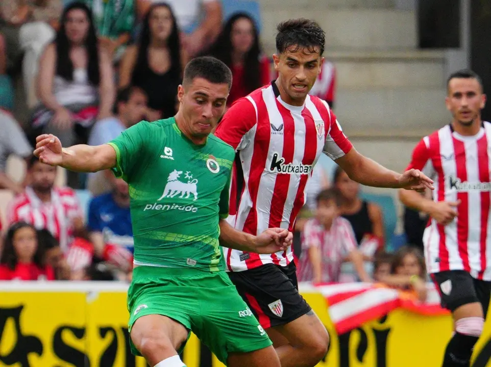 Karrikaburu durante el partido amistoso frente al Athletic. / RRC