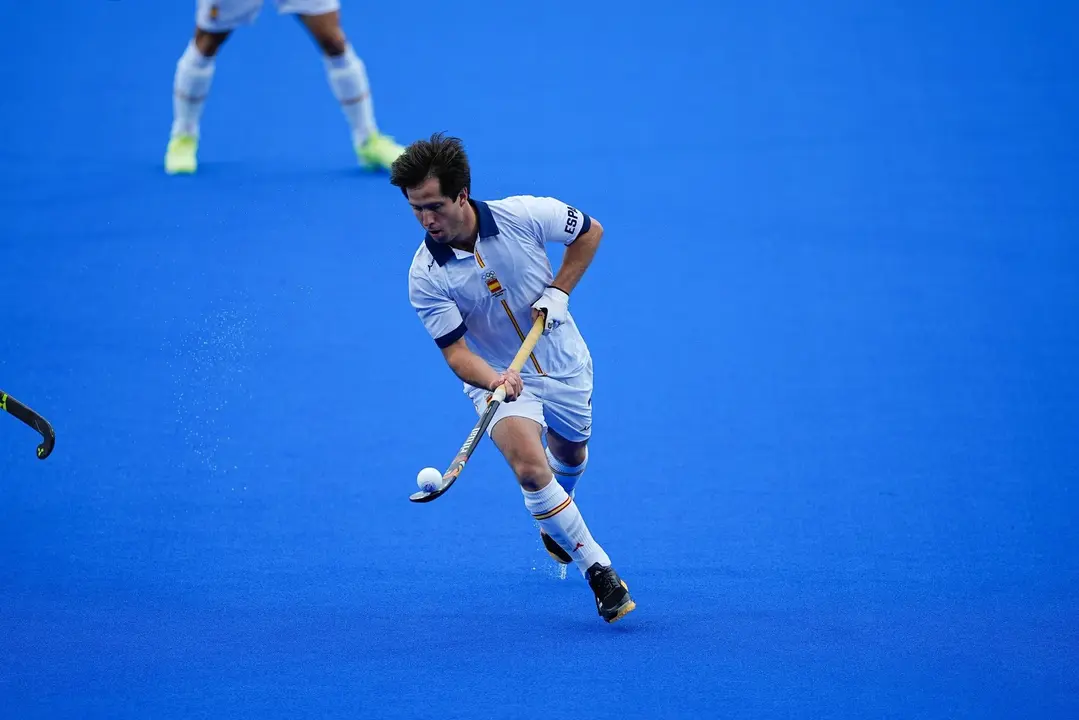La selecci&oacute;n espa&ntilde;ola masculina de hockey sobre hierba. / RFEH