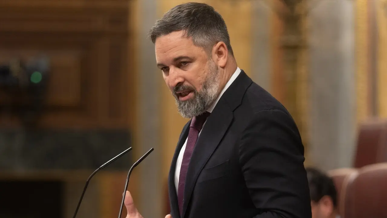 El l&iacute;der de Vox, Santiago Abascal. Eduardo Parra