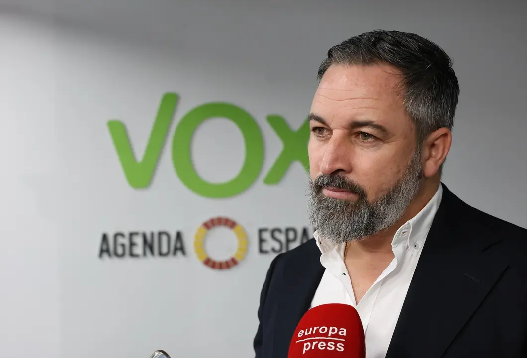 El l&iacute;der de Vox, Santiago Abascal. Marta Fern&aacute;ndez