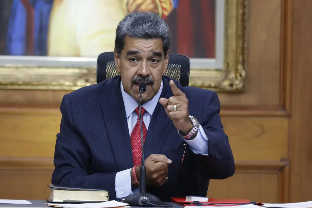 Nicol&aacute;s Maduro durante una conferencia de prensa. Jeampier Arguinzones
