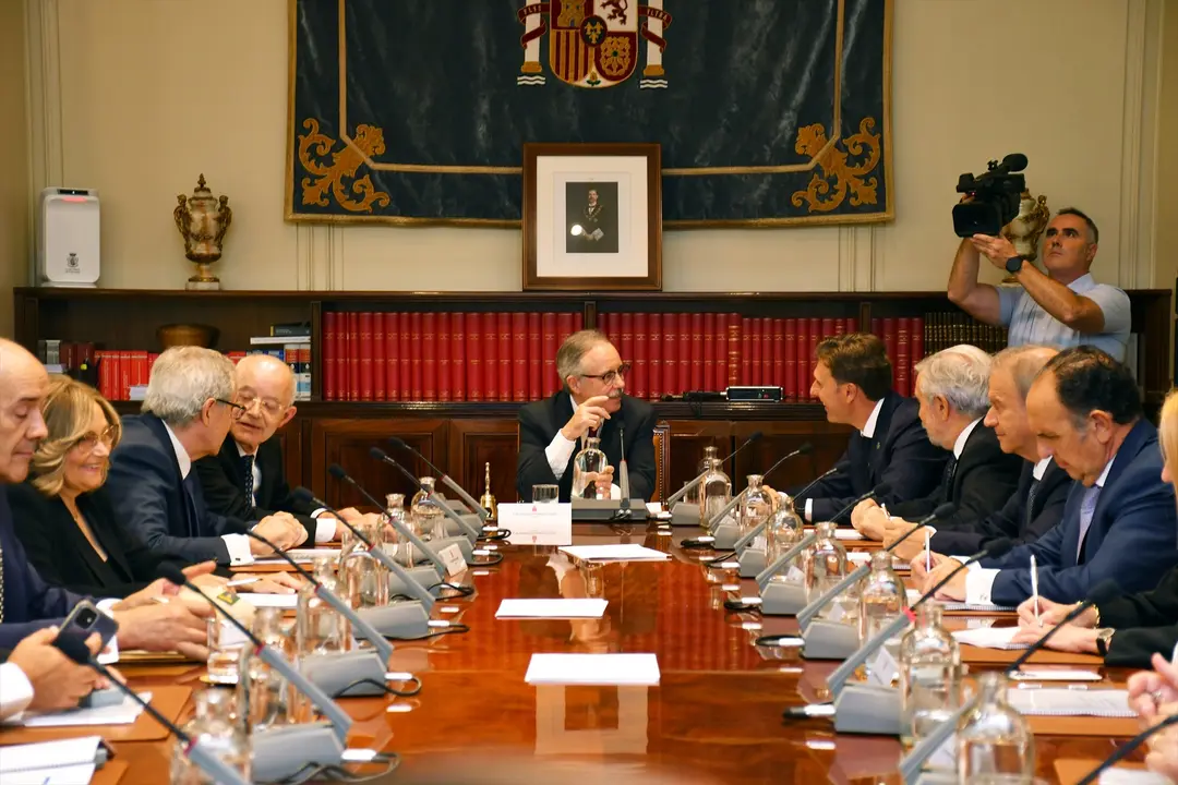 Los nuevos veinte vocales durante el primer pleno del octavo mandato del Consejo General del Poder Judicial. EP