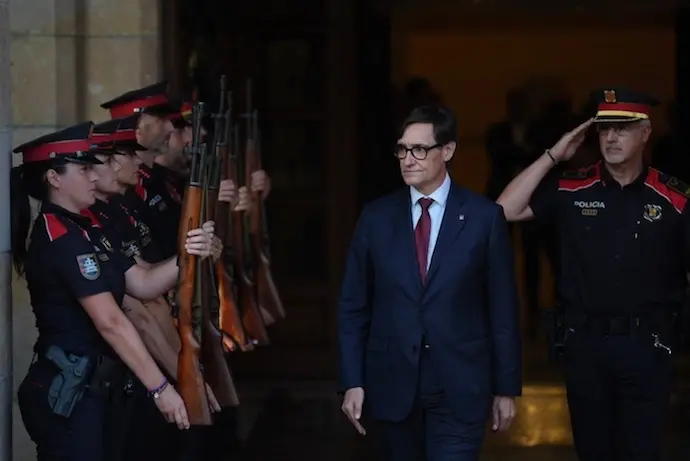 El reci&eacute;n investido presidente de la Generalitat, Salvador Illa. / EP