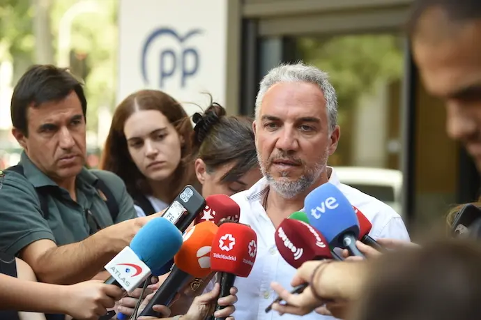 El vicesecretario de Coordinaci&oacute;n Auton&oacute;mica y Local y An&aacute;lisis Electoral del PP, El&iacute;as Bendodo. / EP