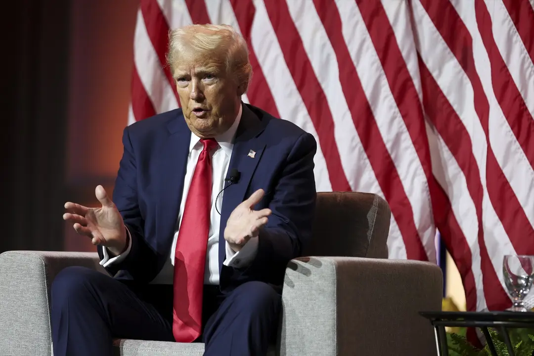 El expresidente de los Estados Unidos y candidato republicano, Donald Trump.  Eileen T. Meslar