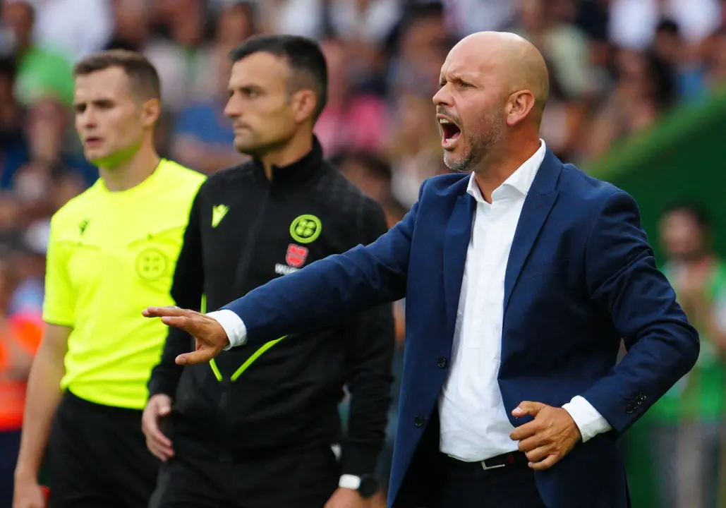 Jos&eacute; Alberto durante el encuentro ante el Almer&iacute;a. / RRC