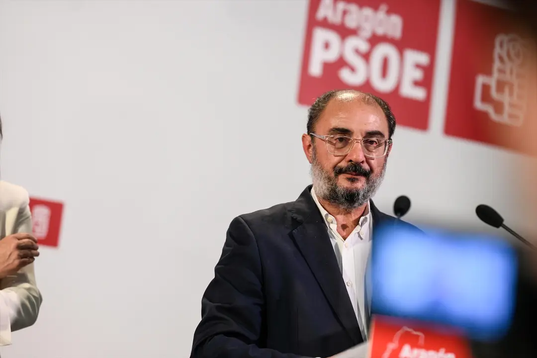El socialista y expresidente de Arag&oacute;n, Javier Lamb&aacute;n. / Marcos Cebri&aacute;n / Archivo