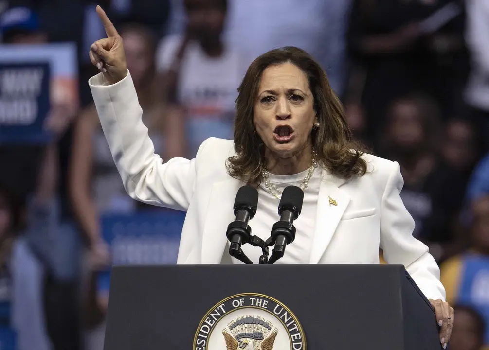 La vicepresidenta de Estados Unidos y candidata dem&oacute;crata, Kamala Harris. Brian Cahn