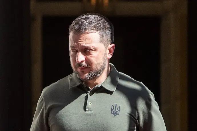 El presidente ucraniano Volod&iacute;mir Zelenski