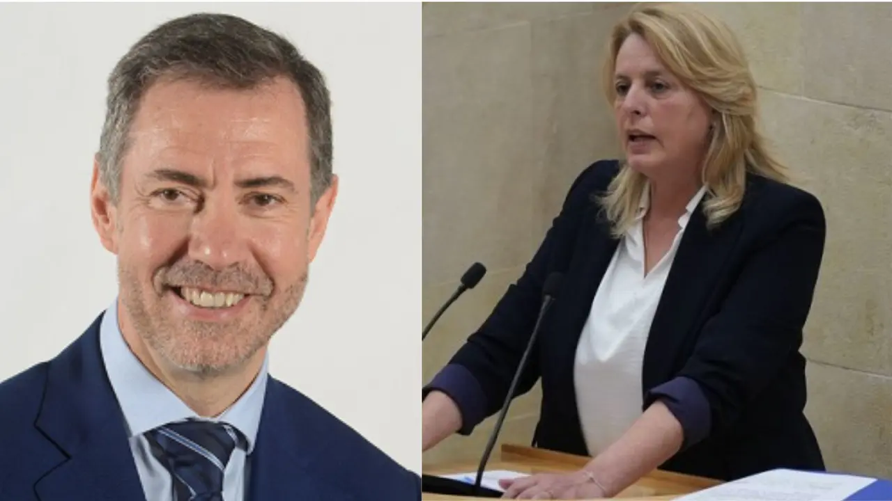 Los nuevos consejeros de Ganader&iacute;a y Cultura, Mar&iacute;a Jes&uacute;s Susinos y Luis Mart&iacute;nez Abad. / A.E.