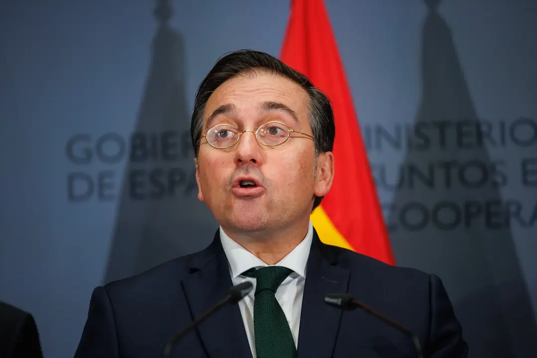 El ministro de Asuntos Exteriores, Uni&oacute;n Europea y Cooperaci&oacute;n, Jos&eacute; Manuel Albares. Alejandro Mart&iacute;nez V&eacute;lez