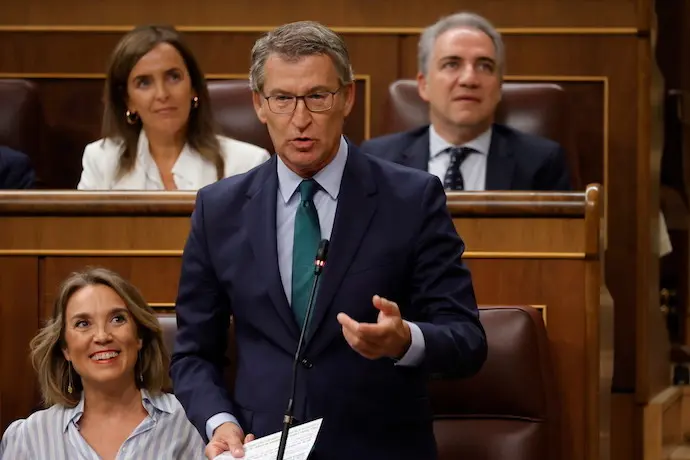 El presidente del PP, Alberto N&uacute;&ntilde;ez Feij&oacute;o. / EP