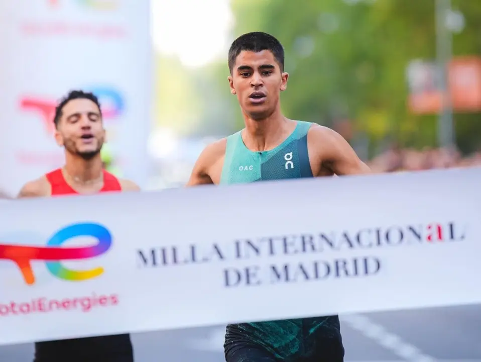 Attaoui repite victoria en la Milla de Madrid. / A.E.