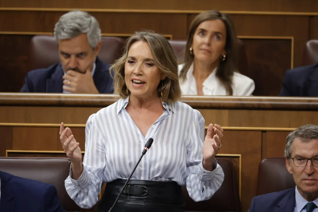 La secretaria general del PP, Cuca Gamarra. Jes&uacute;s Hell&iacute;n