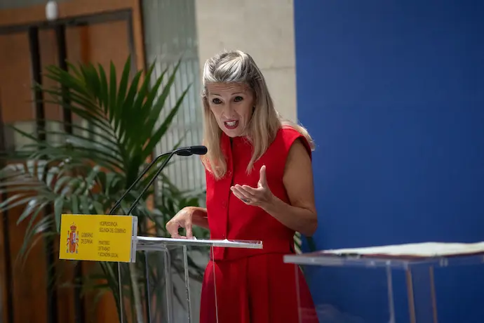 La vicepresidenta segunda del Gobierno y ministra de Trabajo y Econom&iacute;a Social, Yolanda D&iacute;az. / EP