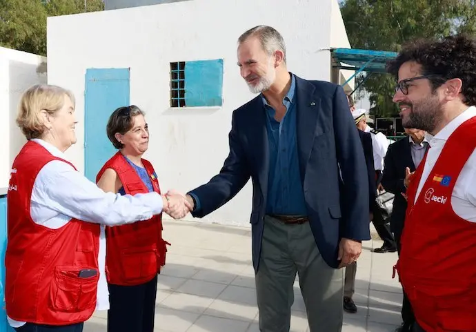 El Rey visita el campo de refugiados de Baqa&rsquo;a de la UNRWA. / A.E