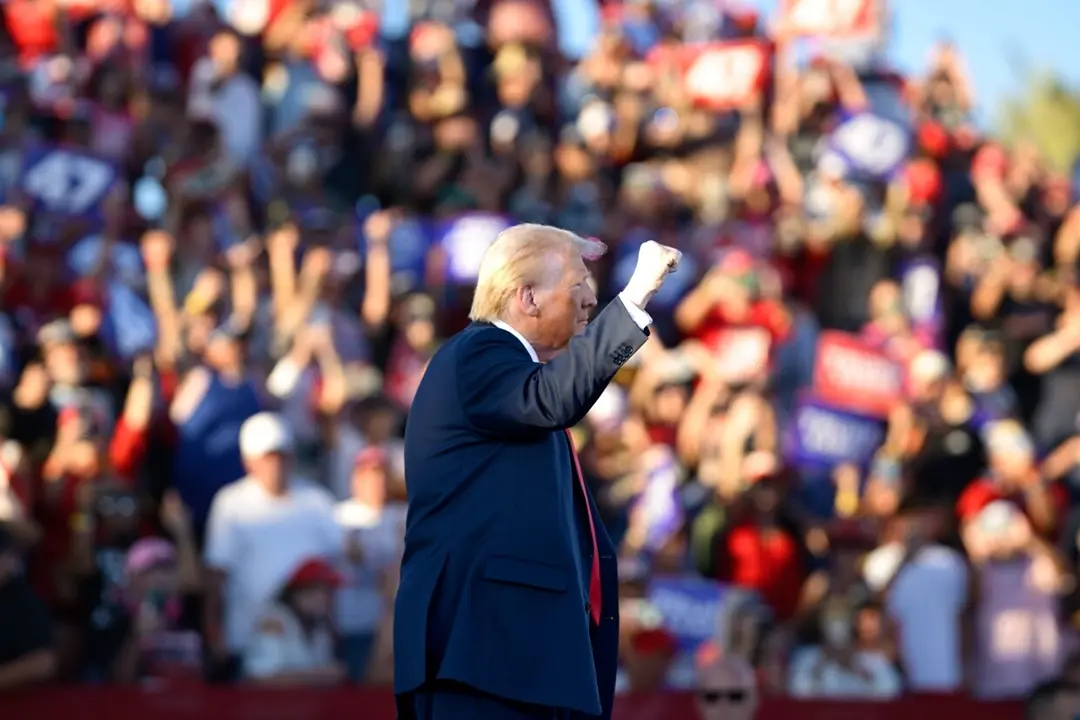 Donald Trump en su &uacute;ltimo mitin de campa&ntilde;a. / Truthsocial