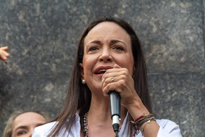 La l&iacute;der opositora venezolana Mar&iacute;a Corina Machado. / EP