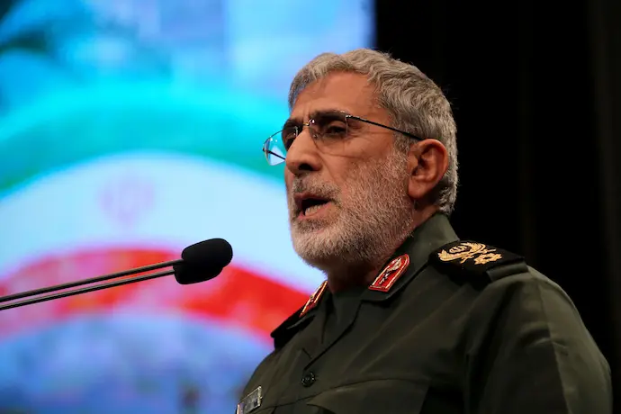 El jefe de la Fuerza Quds de la Guardia Revolucionaria de Ir&aacute;n, Ismail Qaani. / Archivo / EP