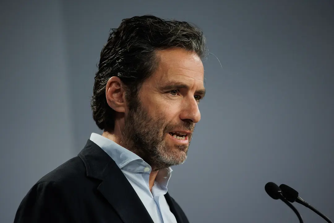 El portavoz del PP, Borja S&eacute;mper, durante una rueda de prensa. / EP / Archivo