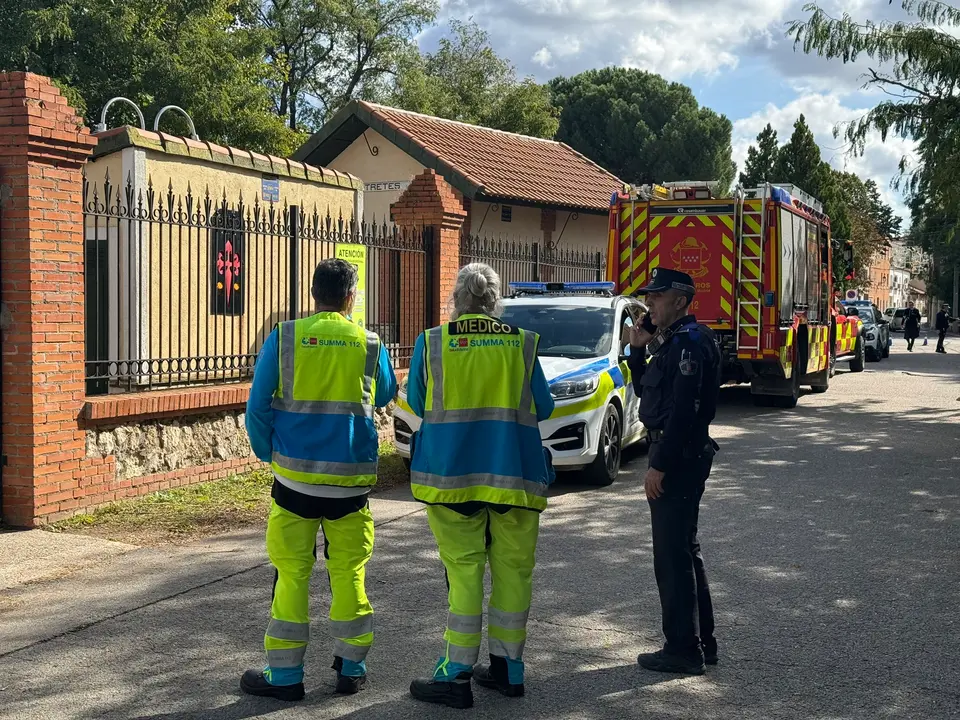 Los servicios de emergencia en el lugar del suceso. / 112 CMadrid