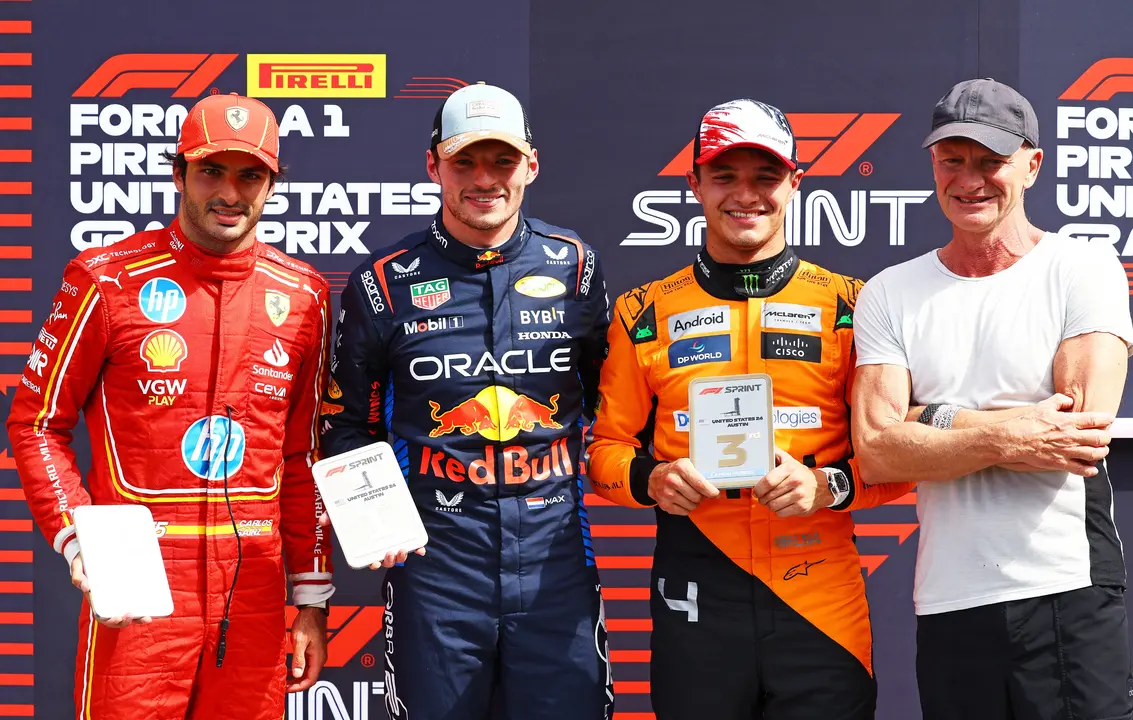 Verstappen, Sainz y norris lideraron el Sprint. / F1